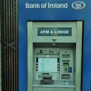 Bankomat i centrala Dublin. Arkivbild.