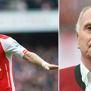 Mesut Özil och Uli Hoeness. 