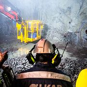 Arkivbild från Kirunagruvan.