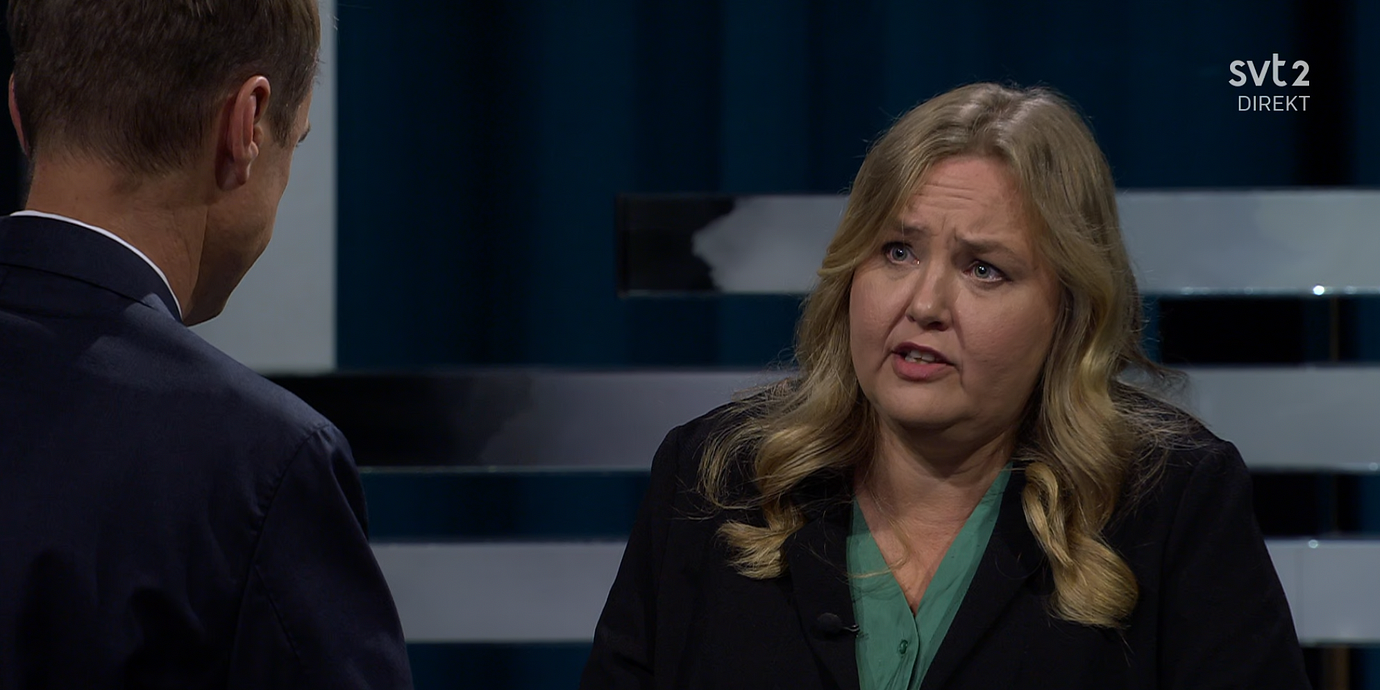 Ida Gabrielsson i Agenda-studion.