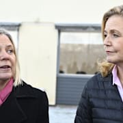 Magdalena Andersson (S) och Elisabeth Thand Ringqvist (C).