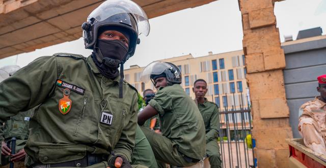 Polis i Niger den 21 augusti. Sam Mednick / AP