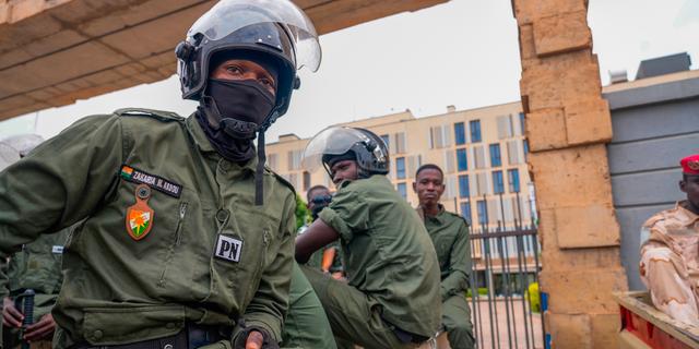 Polis i Niger den 21 augusti. Sam Mednick / AP