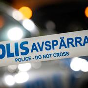 Polis och avspärrningar. Arkivbild.