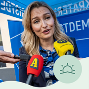 Krisdemokraternas partiledare Ebba Busch.