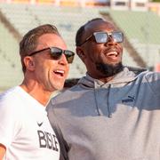 Usain Bolt och Steinar Hoen i Oslo.