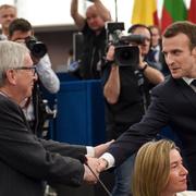 Macron, Juncker, Mogherini