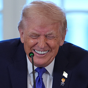 President Trump. Venezuelas flagga.