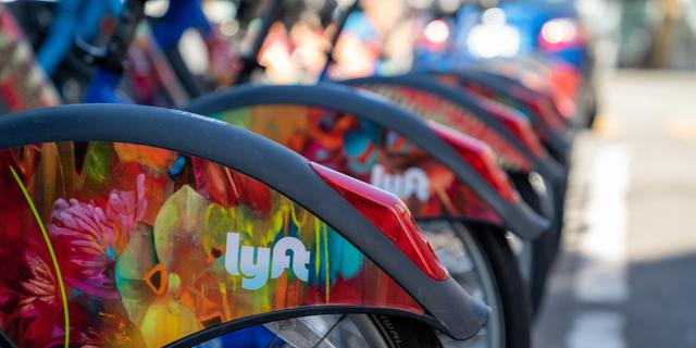 Hyrcyklar från Lyft. Shutterstock
