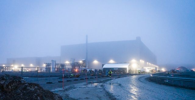 Arkivbild. Northvolts batterifabrik i Skellefteå.  Axel Hilleskog/SvD/TT