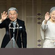 Japans 83-årige kejsare Akihito och kejsarinnan Michiko.