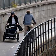 Cyklister i Stockholm. 
