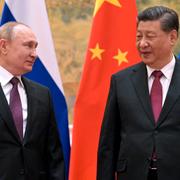 Rysslands president Vladimir Putin och Kinas Xi Jingping.