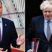 Micheál Martin och Boris Johnson