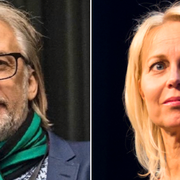 Gais ordförande Tomas Andersson och hustrun Annika Andersson, komiker.