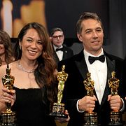 Några av pristagarna på förra årets Oscarsgala.