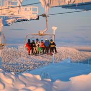 Skidturister på Idre Fjäll.