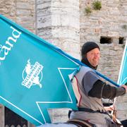 Covidriddare i Visby påminde i somras om vikten av att hålla avstånd. 