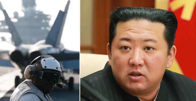 Sydkorea och USA övar ihop 2016/Kim Jong-Un. TT
