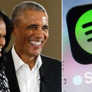 Arkivbilder: Paret Obama tecknar avtal med Spotify.