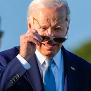 USA:s president Joe Biden vid G7-mötet i Italien i mitten av juni 2024.