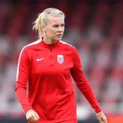 Hegerberg i norska landslaget. Arkivbild från 2017.