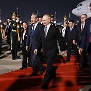 Putin och Kinas utrikesminister Wang Yi.