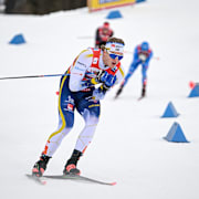 Edvin Anger under dagens tävlingar. 