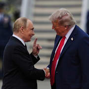 Donald Trump och Vladimir Putin. 