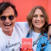 Petter Stordalen med dottern Emilie Stordalen på måndagen.