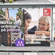 Valaffischer vid förra valet.