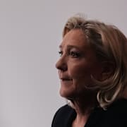 Marine Le Pen på måndagen. 