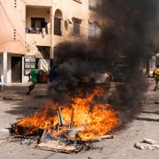 Demonstranter i Senegal.