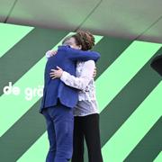 Miljöpartiets språkrör Daniel Helldén och Amanda Lind. 