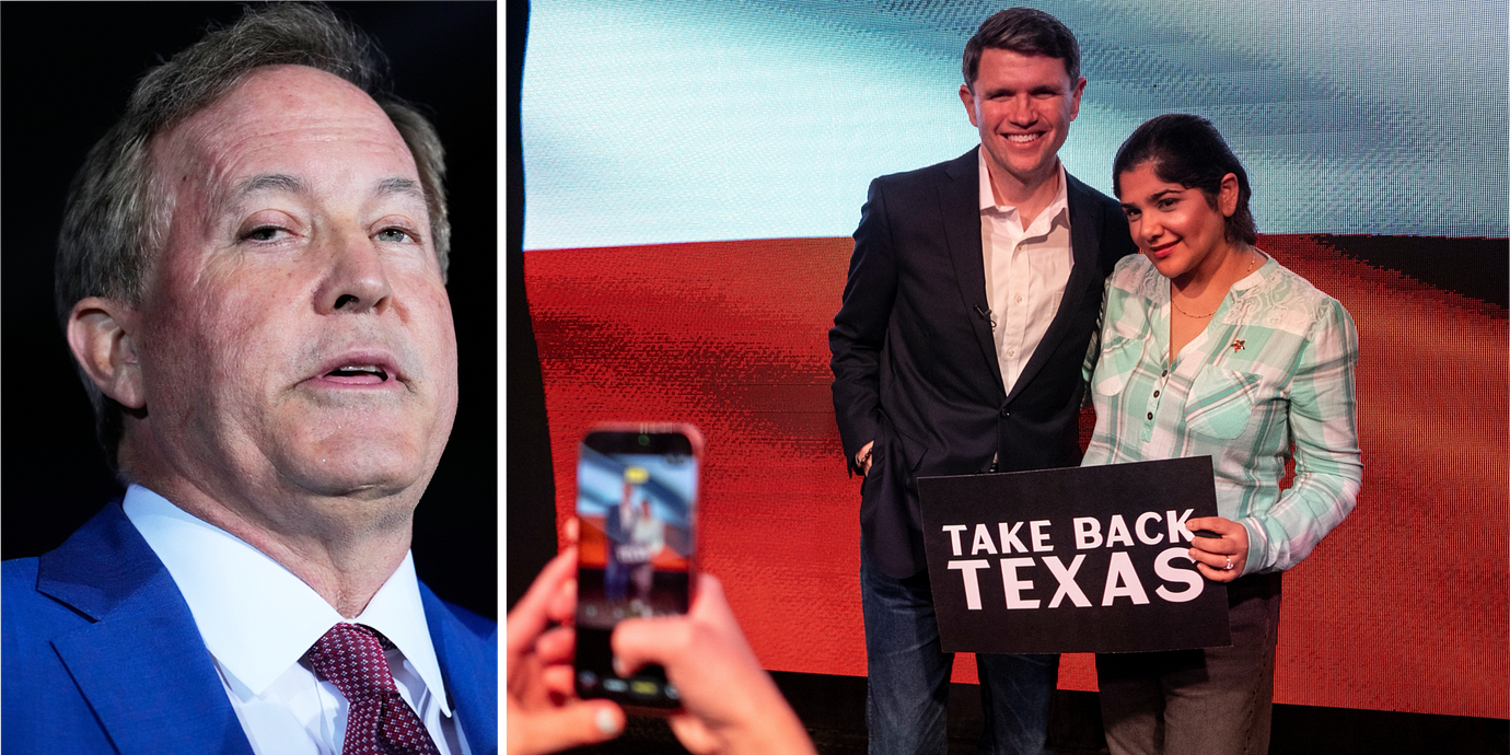 Ken Paxton/James Talarico.