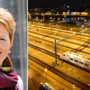 Anna-Karin Hatt och Malmö Centralstation.