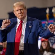 Arkivbild på Donald Trump. 