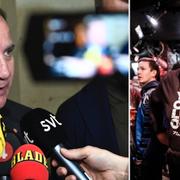 Stefan Löfven/Juholt på en isländsk krog.