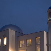 Arkivbild på en Ahmadiyya-moské.