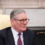 Arkivbild. Donald Trump och brittiska premiärministern Keir Starmer. 