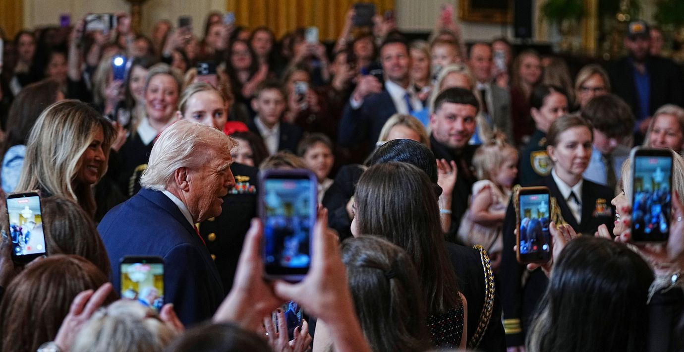 Donald Trump i natt.