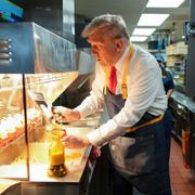 Donald Trump vid fritösen. 