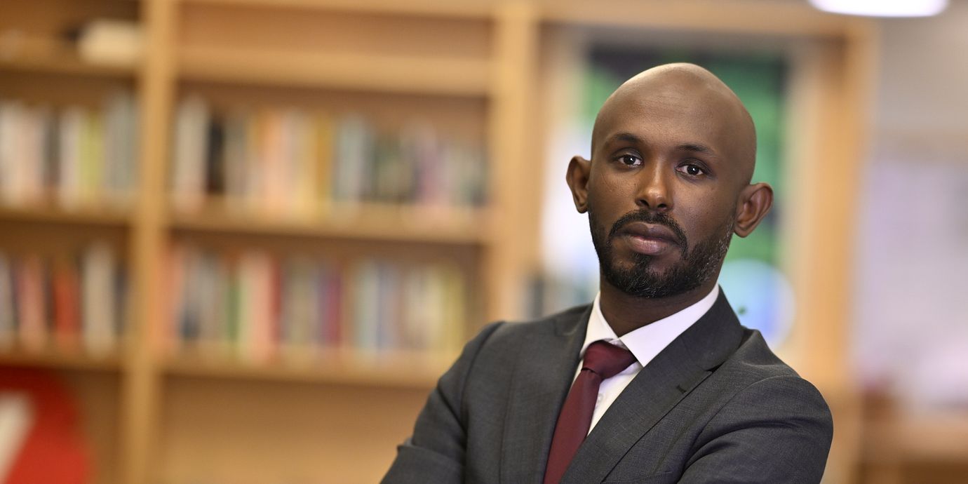 
Riksdagsledamoten Mohamed Abdukardir Ali (V) från Borlänge