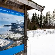 Platsen vid Forsmark kärnkraftverk där SKB planerar att bygga slutförvaret för kärnavfallet.