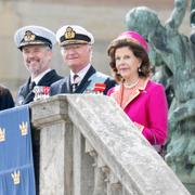 Danmarks drottning Mary, kung Frederik X, kung Carl XVI Gustaf och drottning Silvia. 