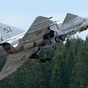 Arkivbild: Saab 37 Viggen är ett av de plan som GKN (tidigare Volvo Aero) byggt motorer till.