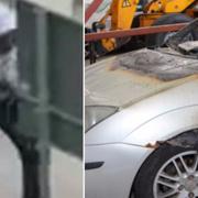 Bilder från polisens förundersökning. 