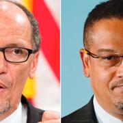 USA:s förre arbetsmarknadsminister Thomas Perez/landets förste muslimske kongressledamot Keith Ellison.