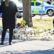 Minnesplatsen utanför Brinellskolan i Fagersta.