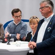 Arkivbild. Moderaternas Karin Enström, partiledare Ulf Kristersson, Beatrice Ask och Hans Wallmark.